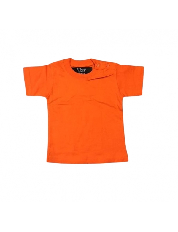 Oranje kinder shirt effen Oranje kinder shirt effen